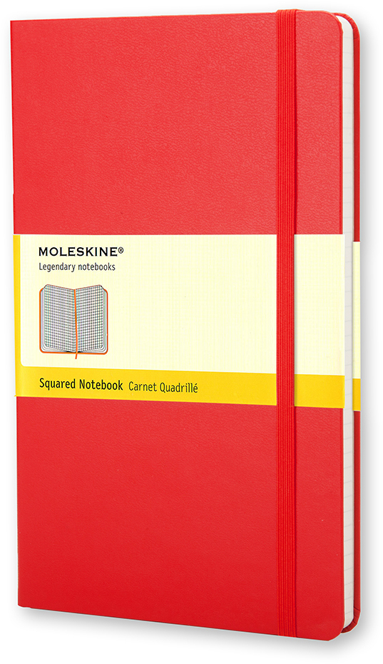MOLESKINE Carnet Classic A5 033-8 quadrillé rouge
