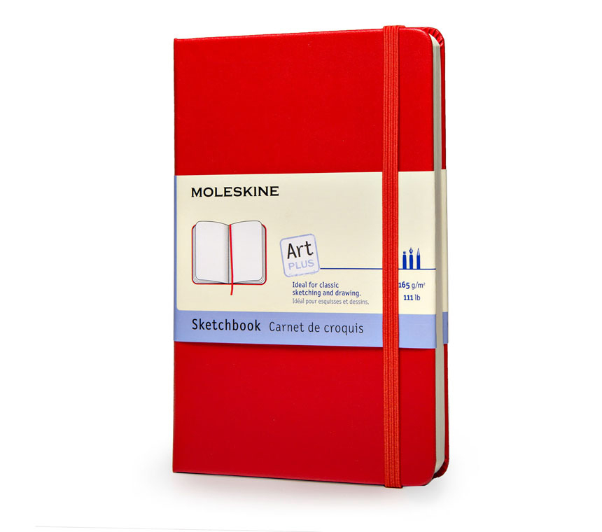 MOLESKINE Sketchblock A5 034-5 en blanc rouge