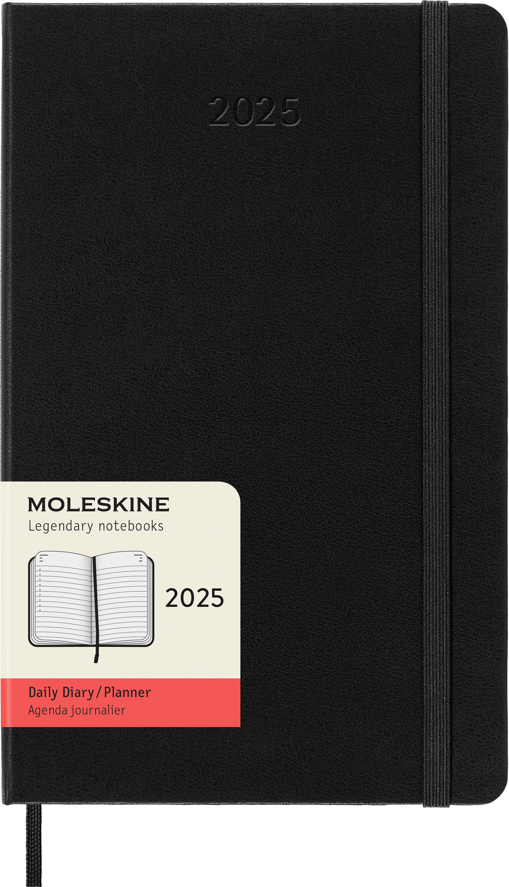 MOLESKINE Agenda Classic Large 2025 056999270131 1J/1P noir HC 13x21cm
