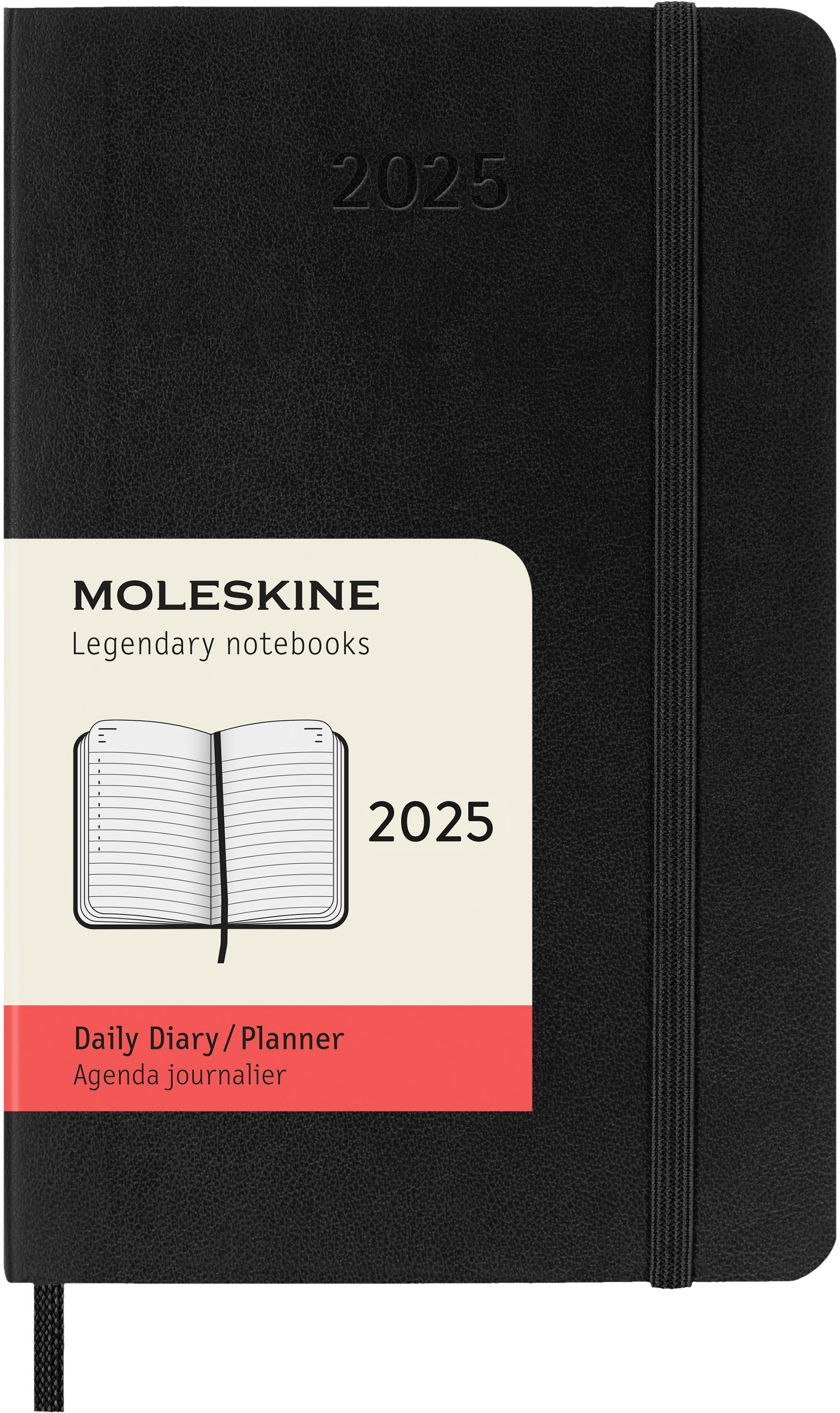 MOLESKINE Agenda Classic Pocket 2025 056999270223 1J/1P noir SC 9x14cm 1J/1P noir SC 9x14cm