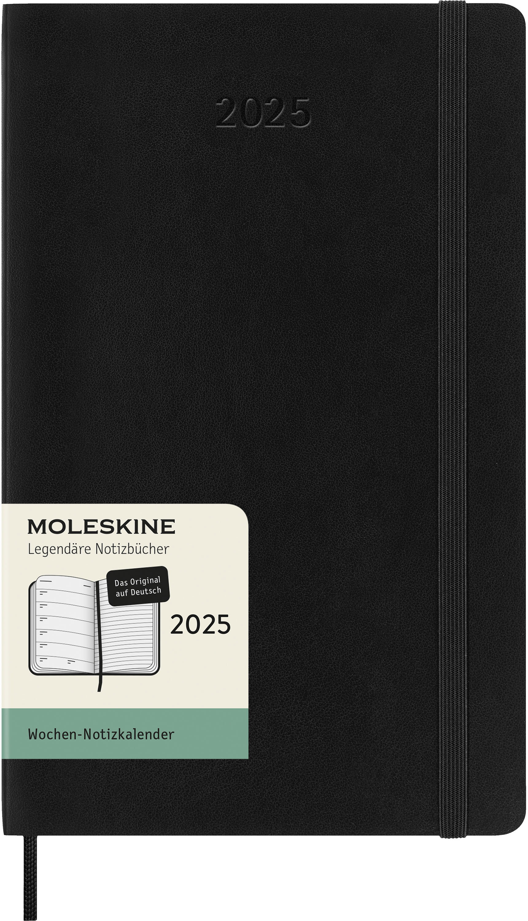 MOLESKINE Agenda Classic Large 2025 056999270308 1S/1P noir SC DE 13x21cm