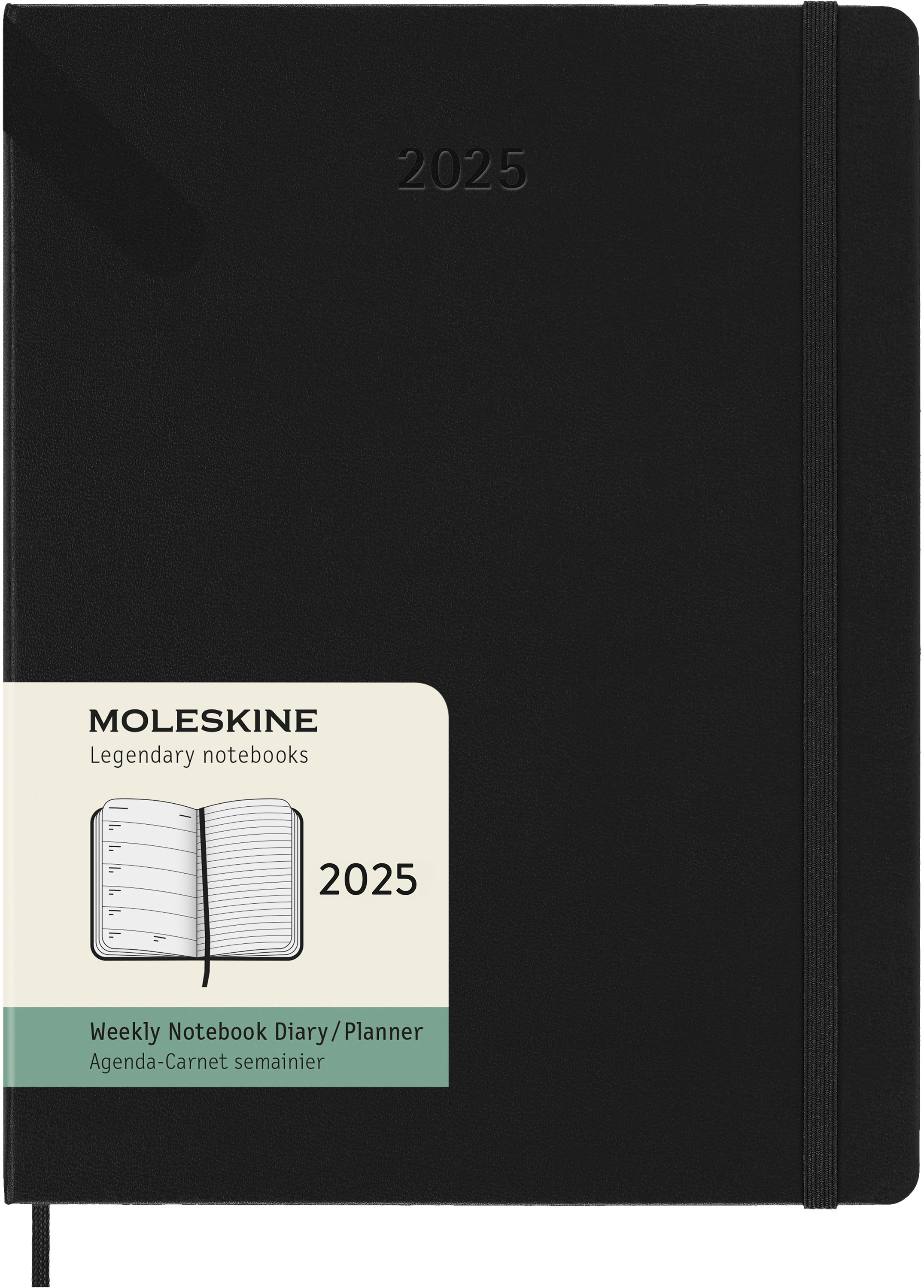 MOLESKINE Agenda Classic X-Large 2025 056999270421 1S/1P noir HC 19x25cm