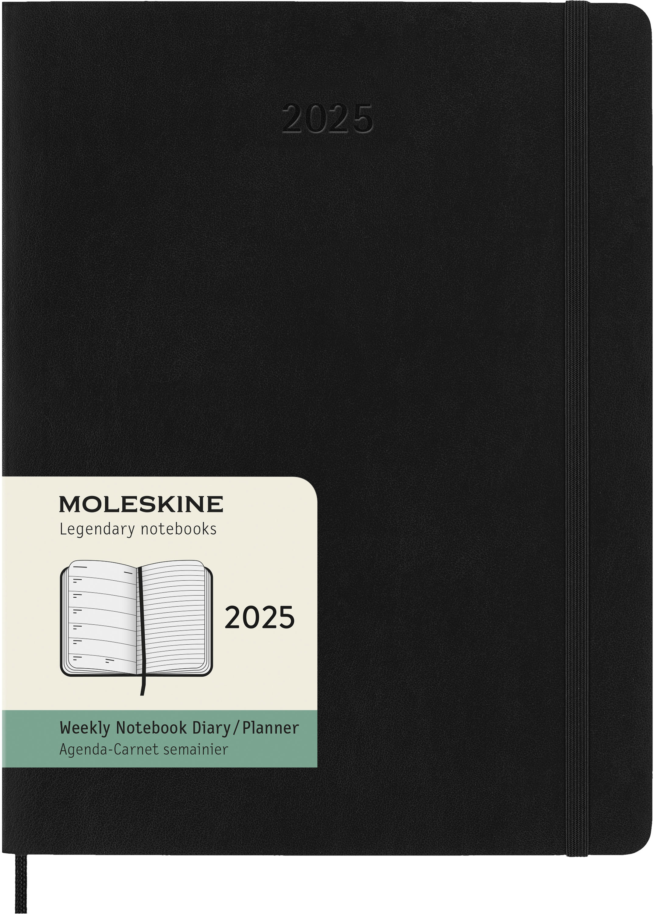 MOLESKINE Agenda Classic X-Large 2025 056999270438 1S/1P noir SC 19x25cm