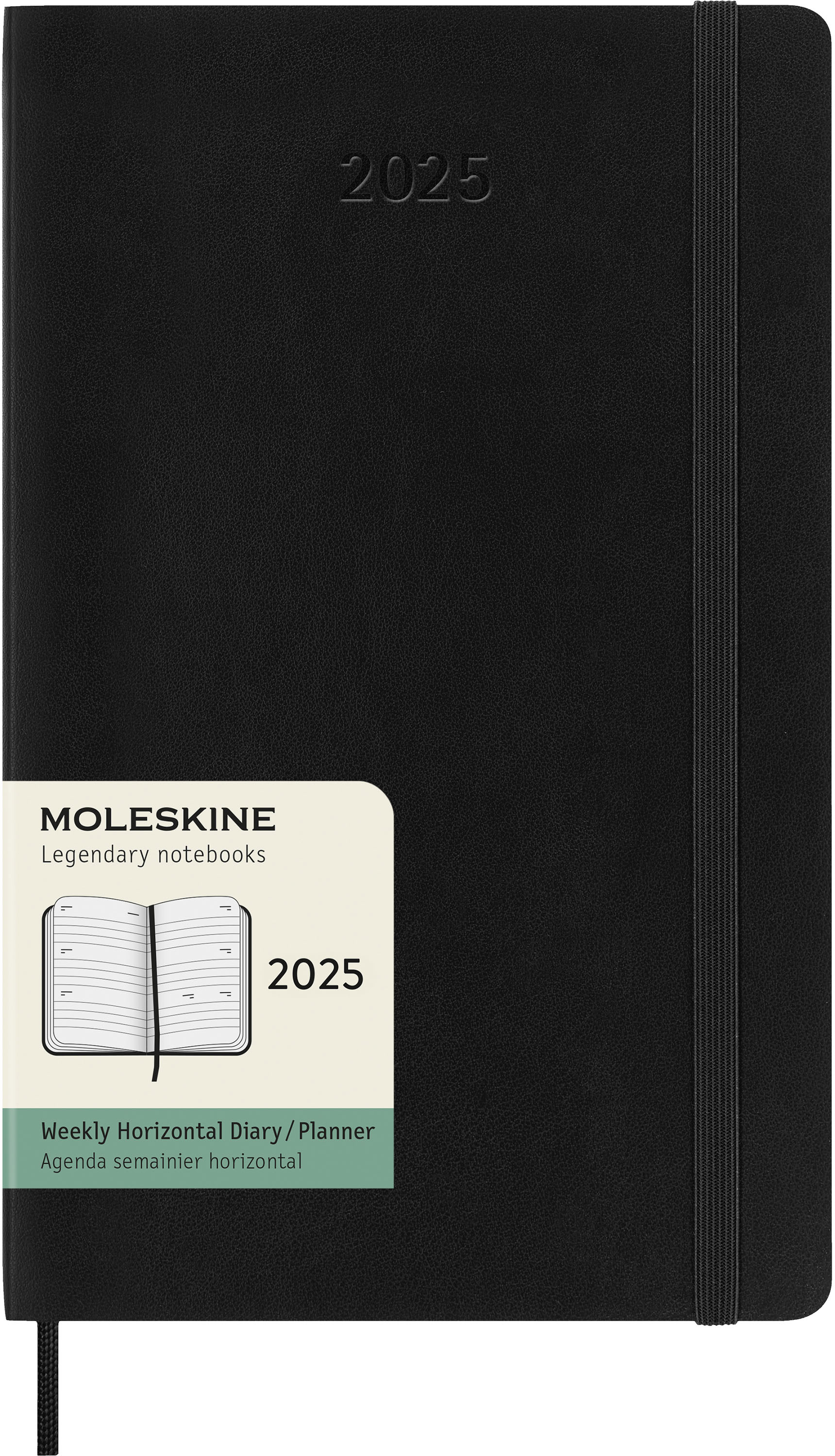 MOLESKINE Agenda Classic Large 2025 056999270469 1S/2P noir SC 13x21cm