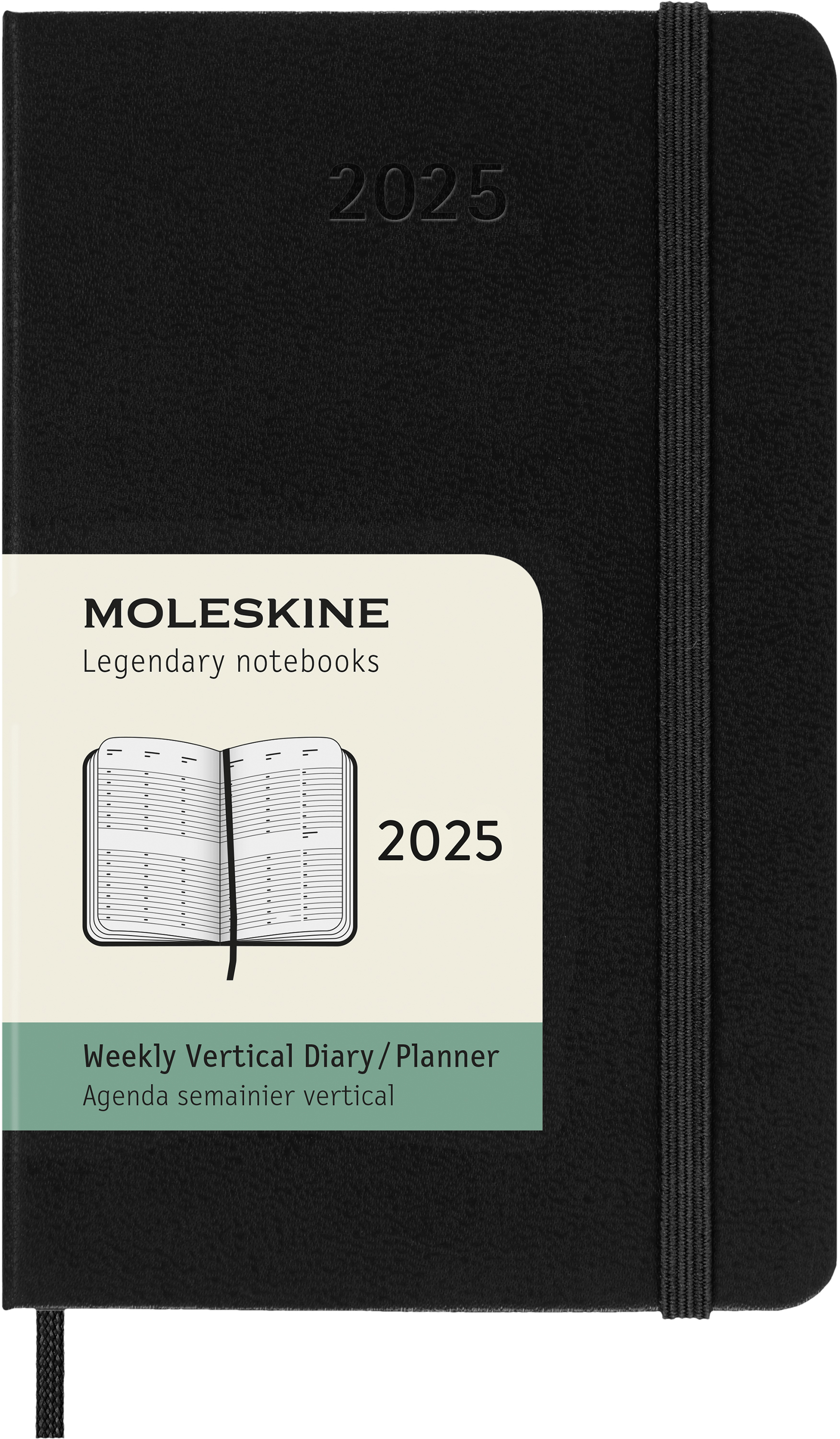 MOLESKINE Agenda Classic Pocket 2025 056999270483 1S/2P noir HC 9x14cm