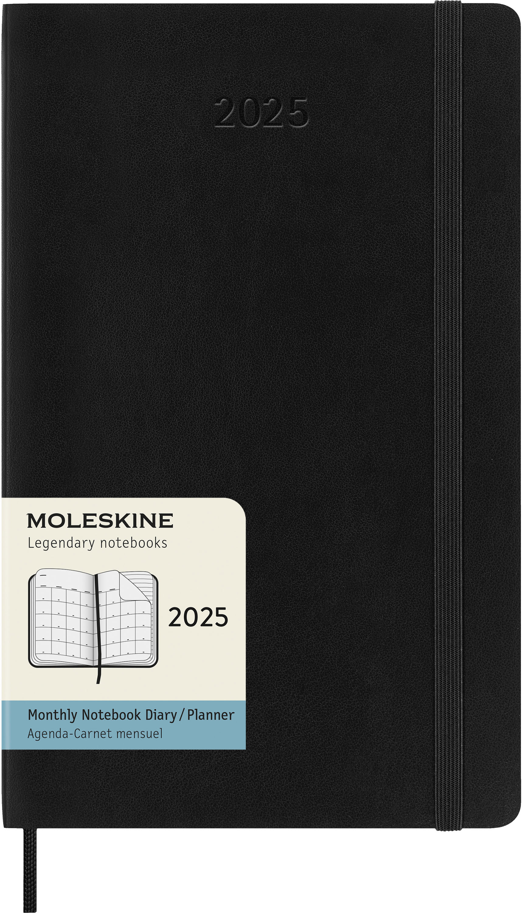 MOLESKINE Agenda Classic Large 2025 056999270490 1M/2P noir SC 13x21cm