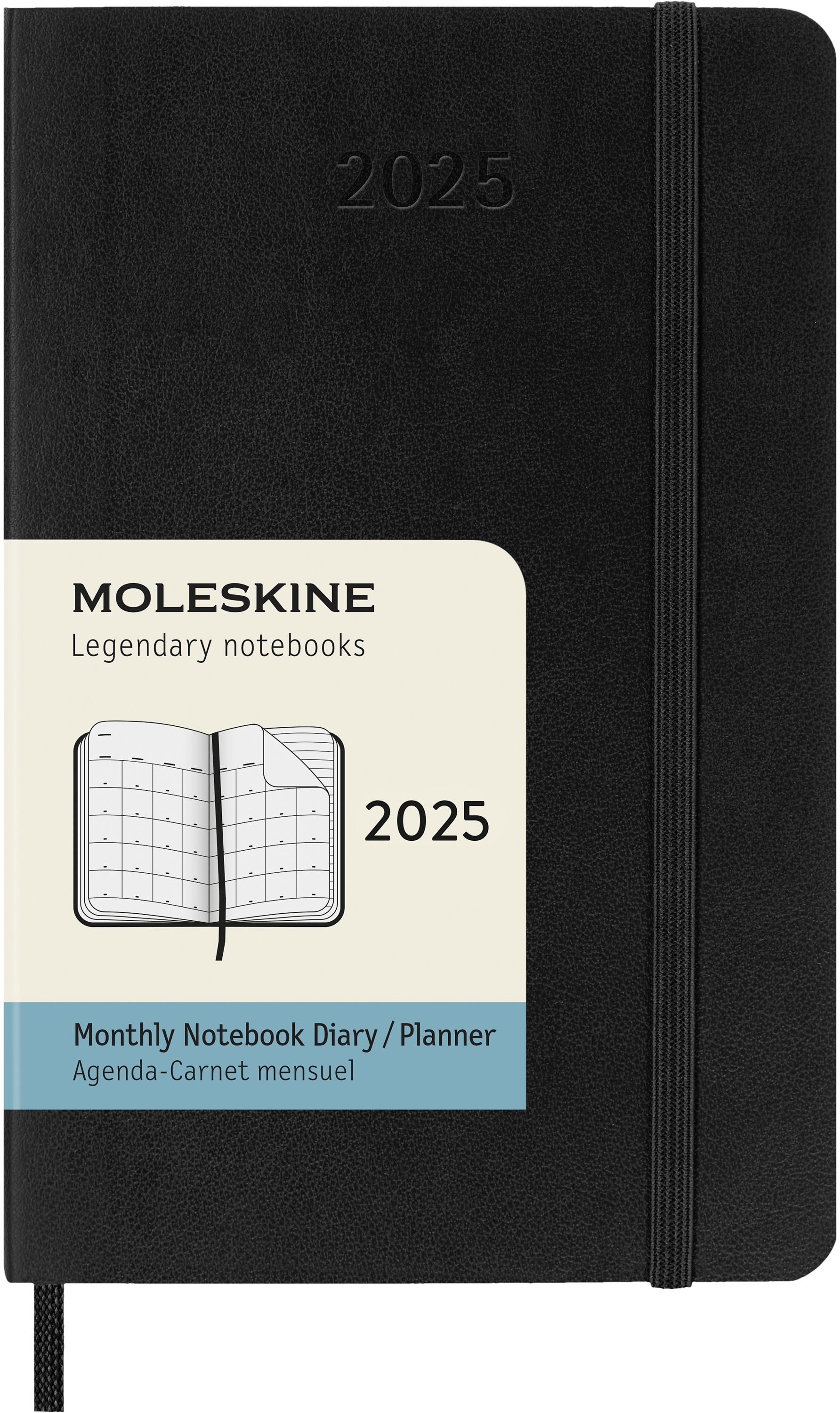 MOLESKINE Agenda Classic Pocket 2025 056999270506 1M/2P noir SC 9x14cm