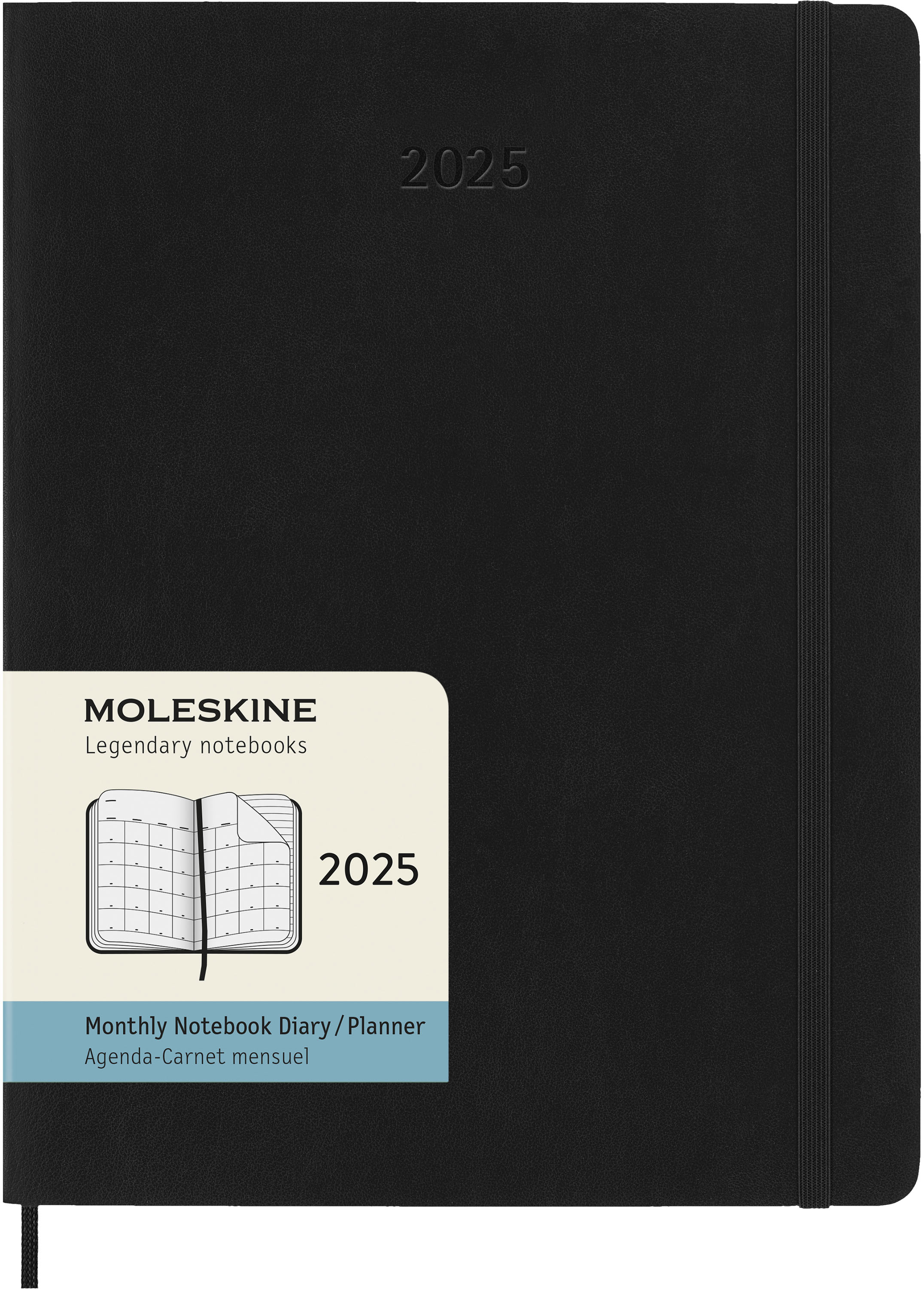 MOLESKINE Agenda Classic X-Large 2025 056999270513 1M/2P noir SC 19x25cm