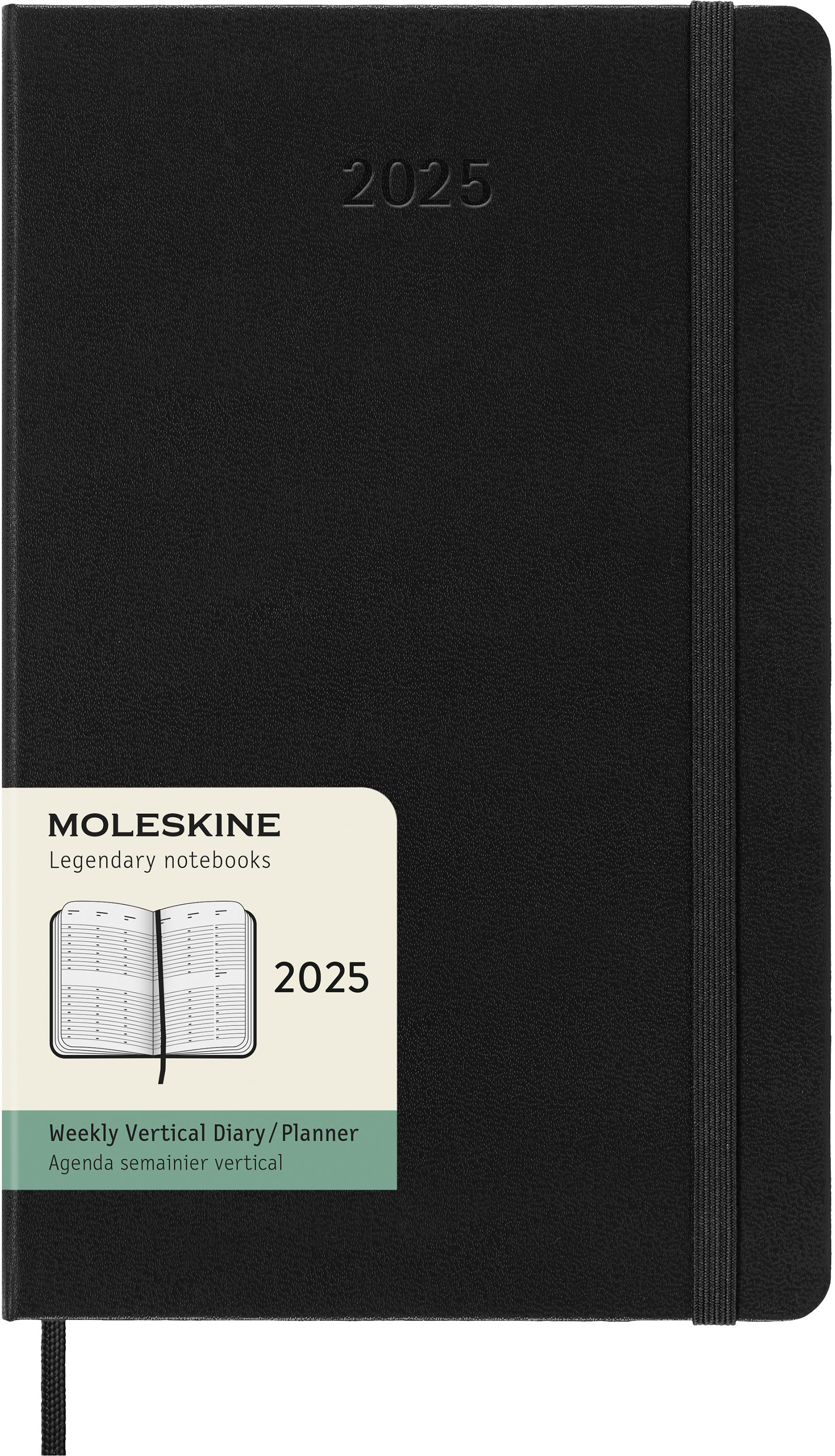 MOLESKINE Agenda Classic Large 2025 056999270520 1S/2P noir HC 13x21cm