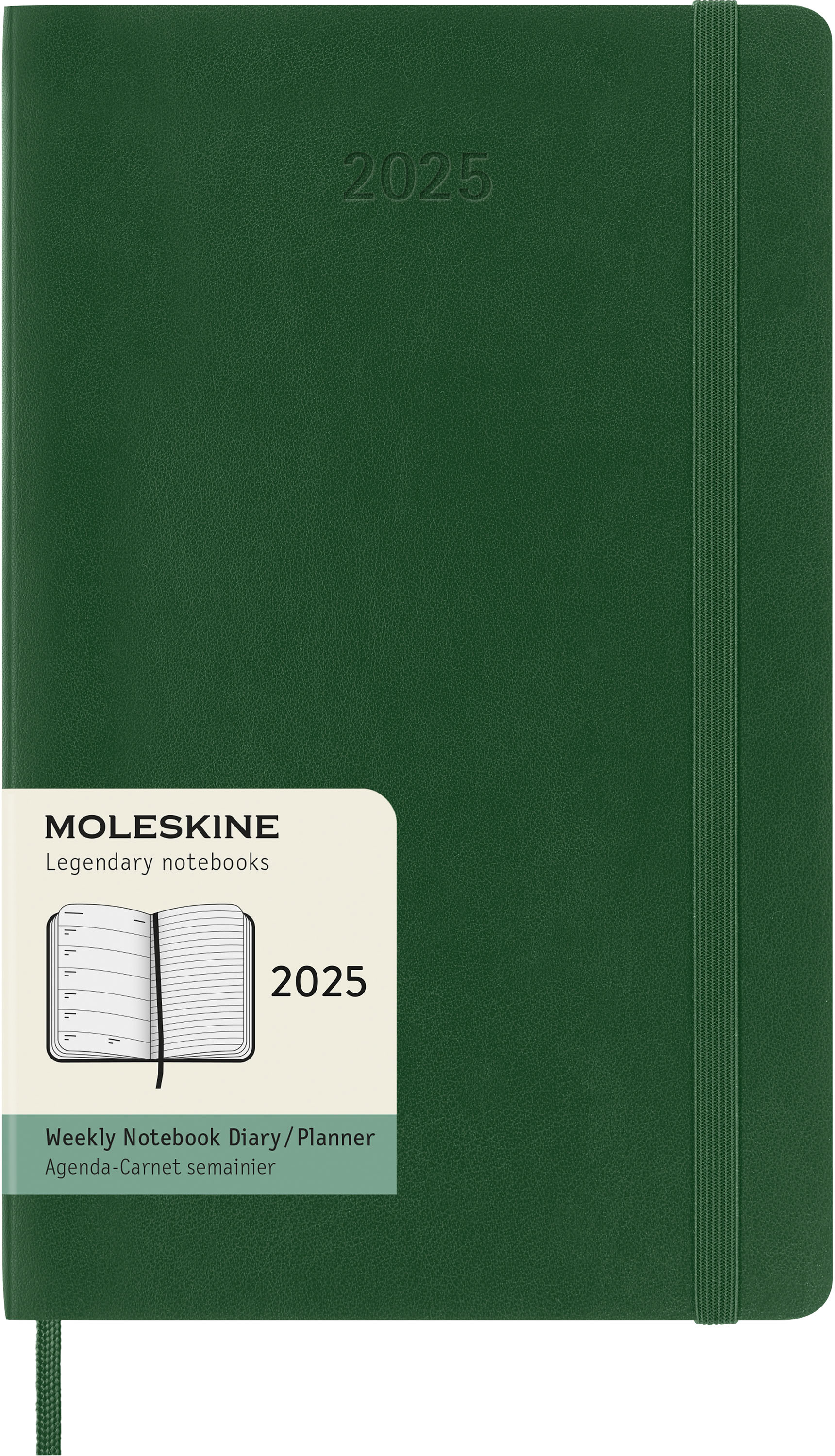 MOLESKINE Agenda Classic Large 2025 056999270728 1S/1P vert myrte SC 13x21cm