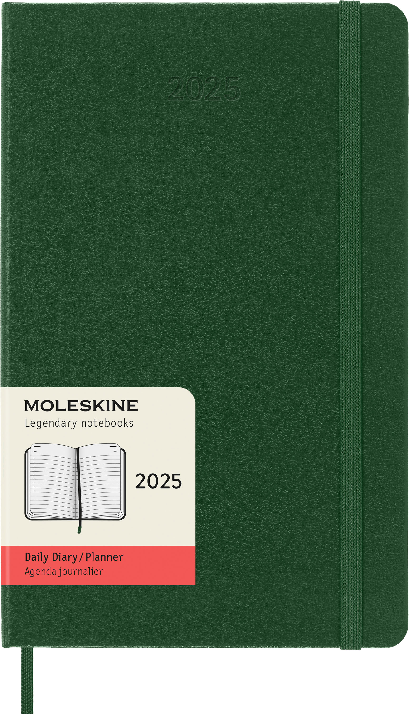 MOLESKINE Agenda Classic Large 2025 056999270766 1J/1P vert myrte HC 13x21cm