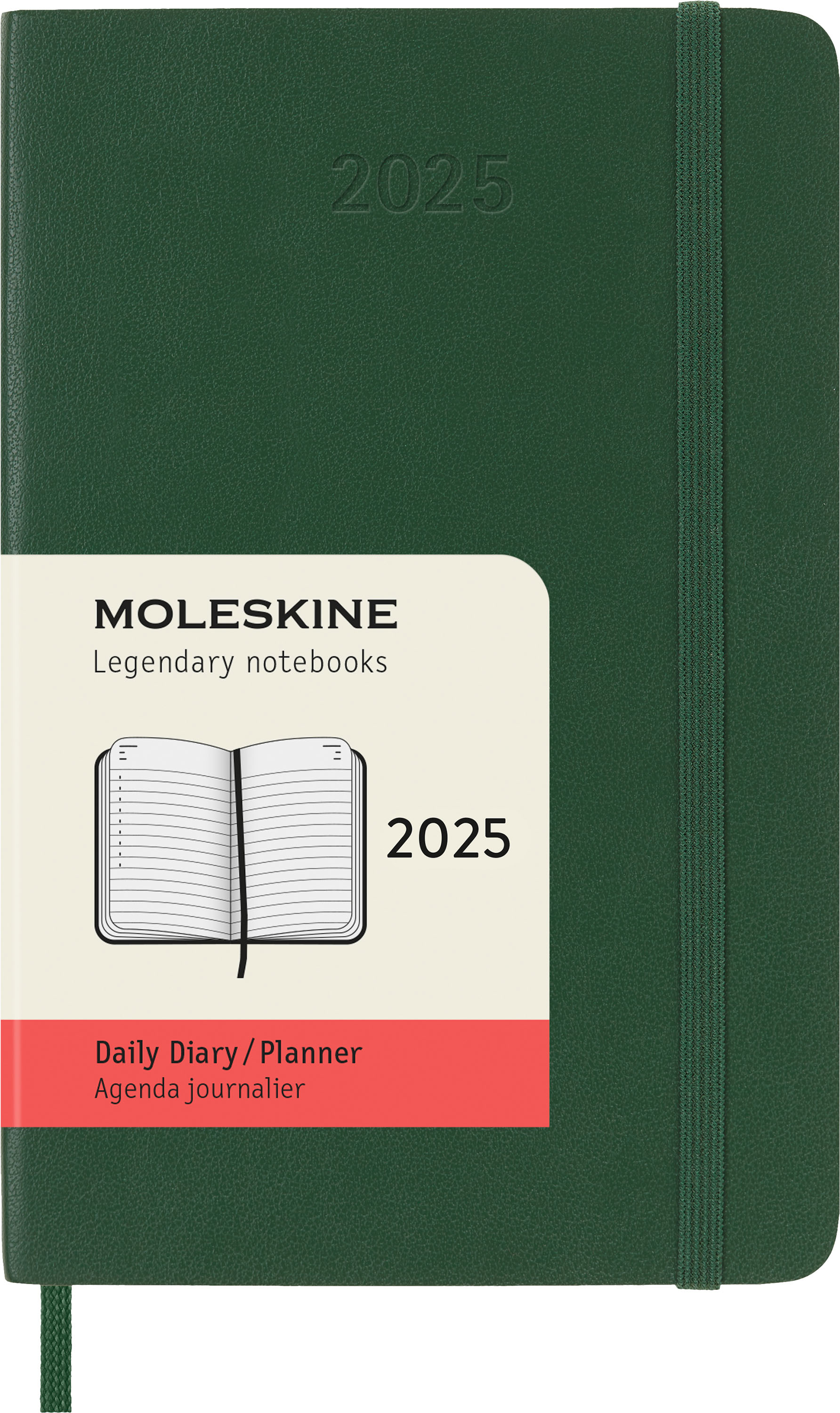 MOLESKINE Agenda Classic Pocket 2025 056999270773 1J/1P vert myrte SC 9x14cm