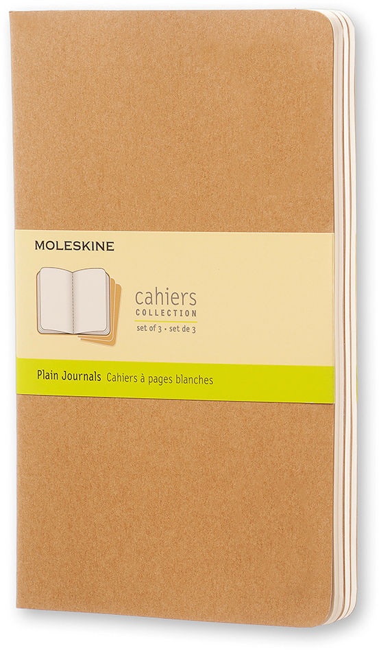 MOLESKINE Cahier A5 500-7 en blanc, natur 3 pcs.