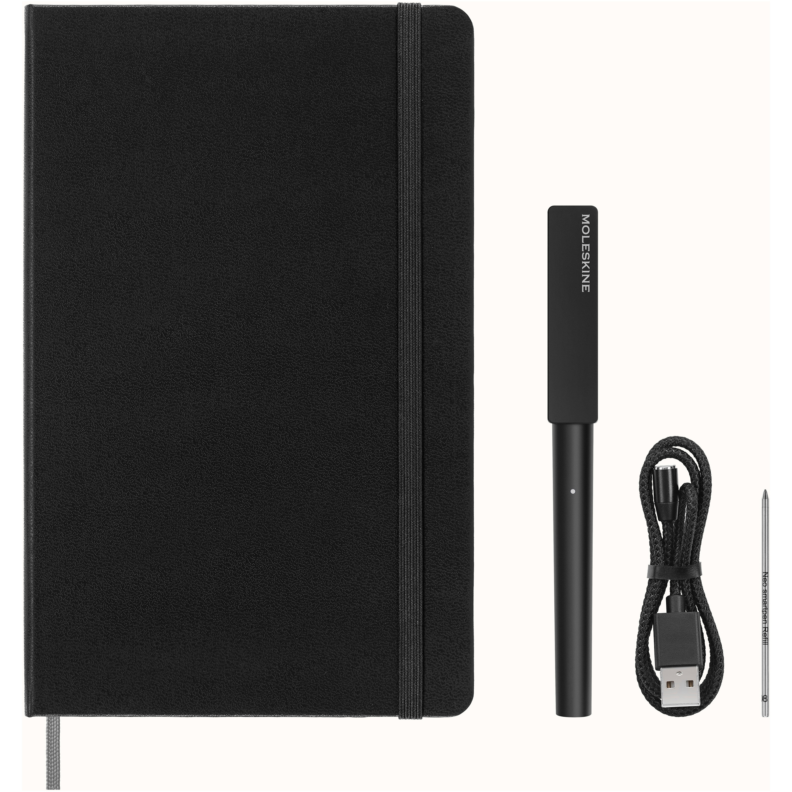 MOLESKINE Smart Writing Set Smart Pen+3 56598851571 noir, ligné, 176 page