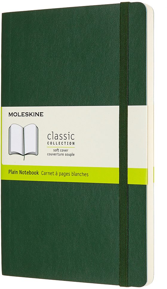 MOLESKINE Carnet SC L/A5 600028 en blanc, vert, 240 pages en blanc, vert, 240 pages