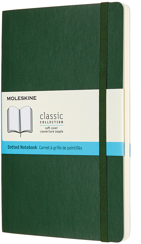 MOLESKINE Carnet SC L/A5 600042 pointé, vert, 240 pages