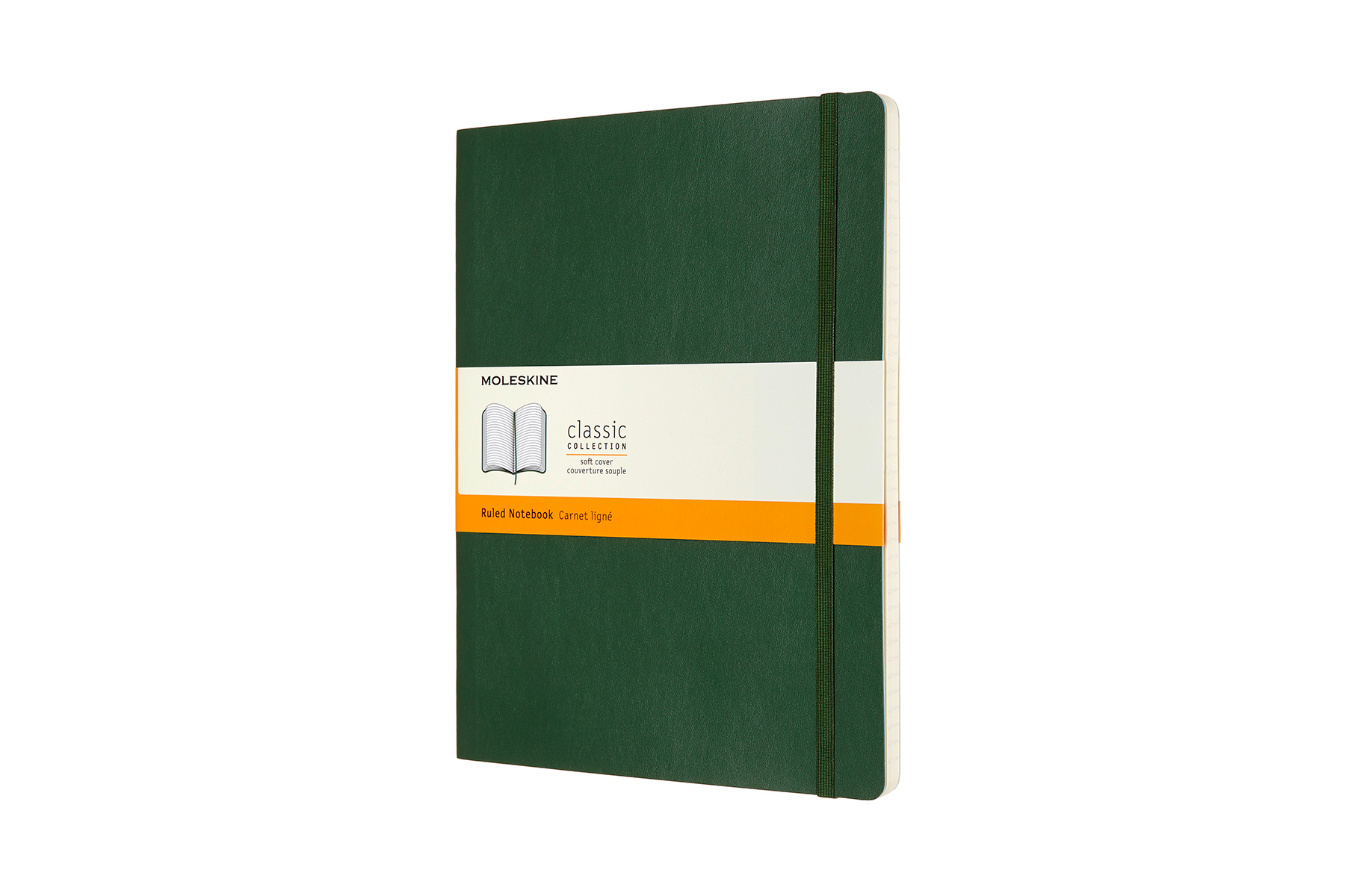 MOLESKINE Carnet XL SC 25x19cm 600059 lingé, vert, 192 pages