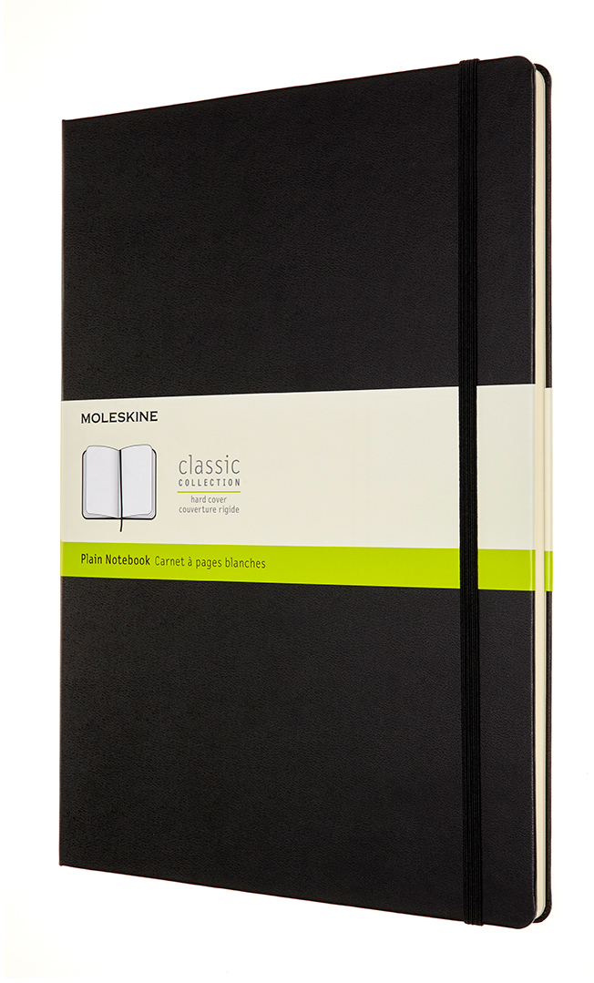 MOLESKINE Carnet HC A4 602824 en blanc, noir, 192 pages en blanc, noir, 192 pages