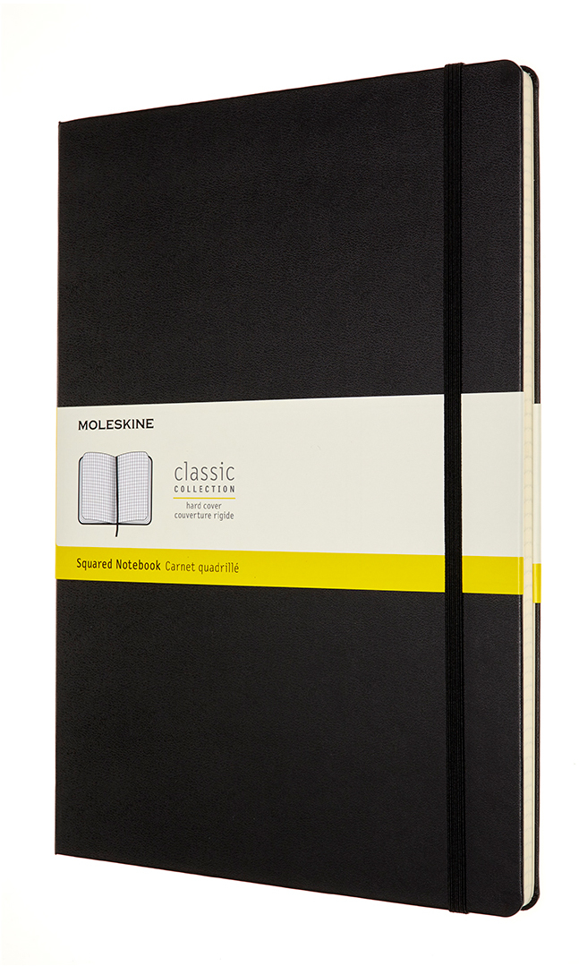 MOLESKINE Carnet HC A4 602831 quadr., noir, 192 pages