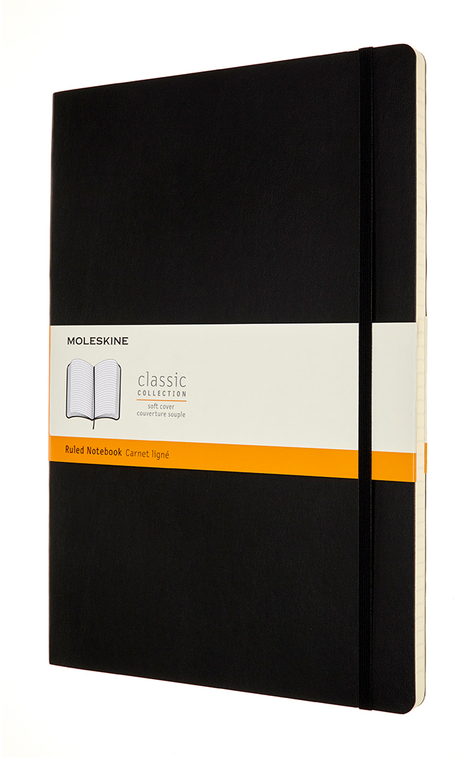 MOLESKINE Carnet SC A4 602855 ligné, noir, 192 pages