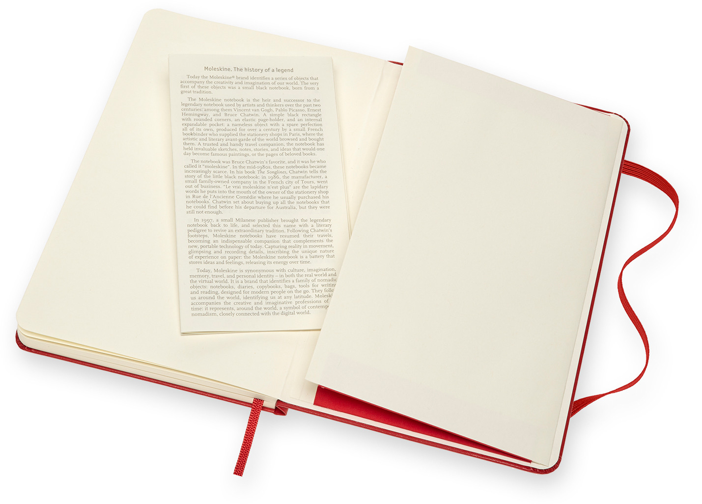MOLESKINE Livre d'ésquisse 18.2x11.8cm 603111 Medium, scarlet, 88 pages