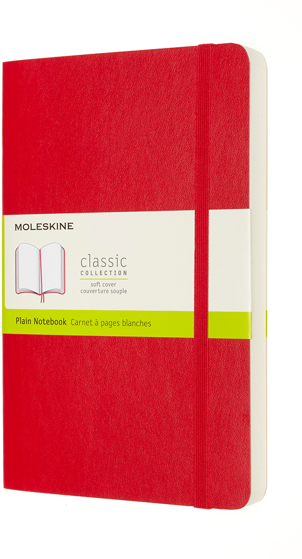 MOLESKINE Carnet SC L/A5 606228 en blanc,écarlate,192 p.