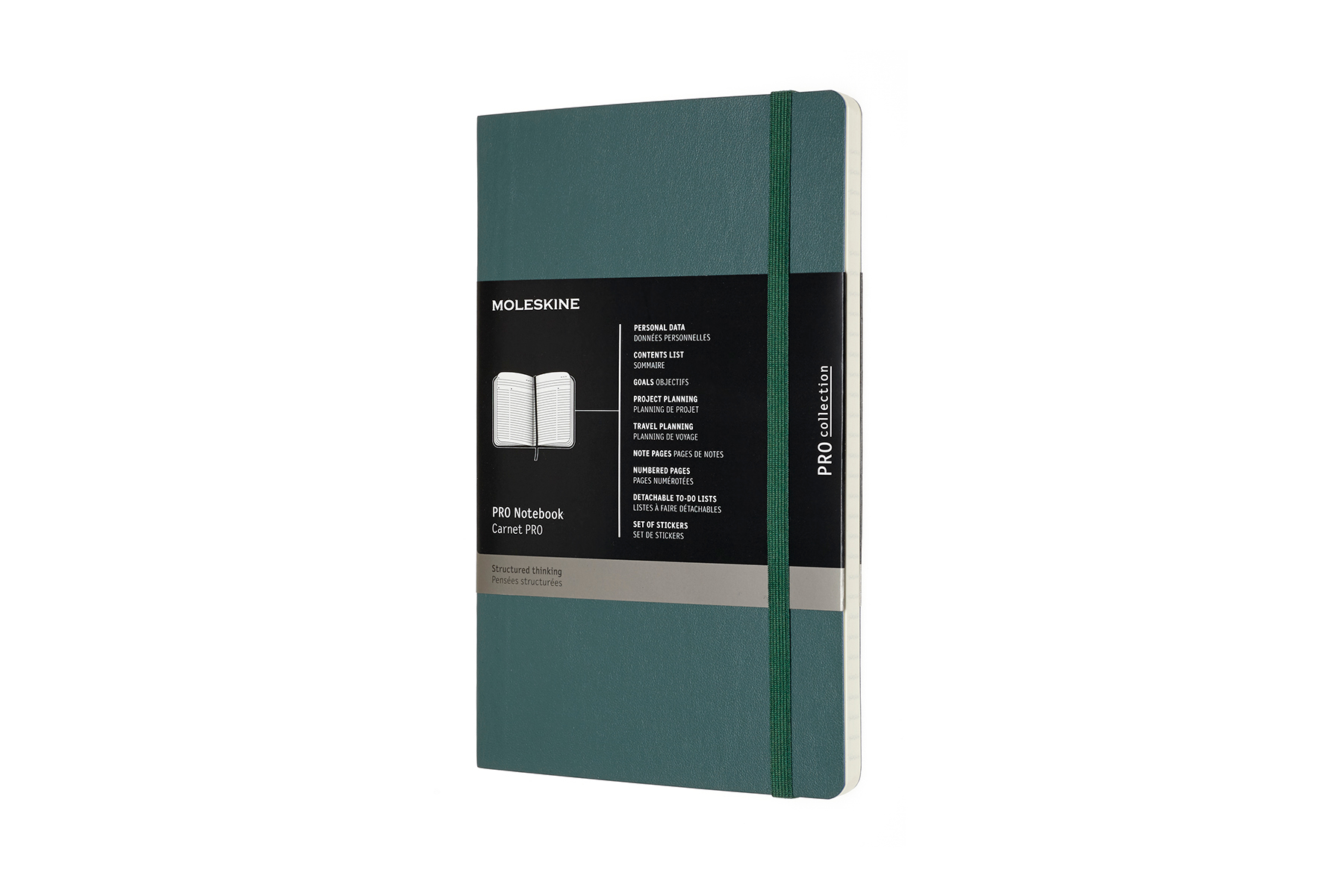 MOLESKINE Carnet 21x13cm 620794 vert, 192 pages