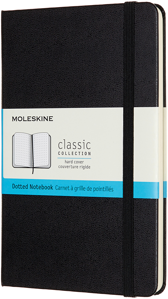 MOLESKINE Carnet Medium HC 18,2x11,8cm 626611 pointé, noir, 208 pages pointé, noir, 208 pages