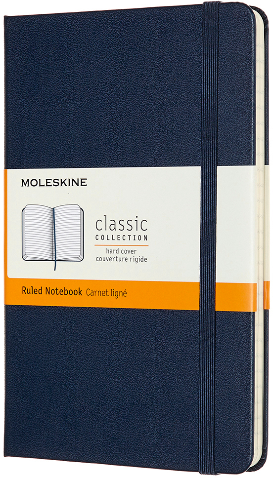MOLESKINE Carnet Medium HC 18,2x11,8cm 626666 lingé, saphire, 208 pages
