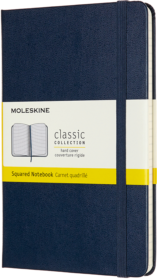 MOLESKINE Carnet Medium HC 18,2x11,8cm 626673 quadrillé, saphire, 208 pages quadrillé, saphire, 208 