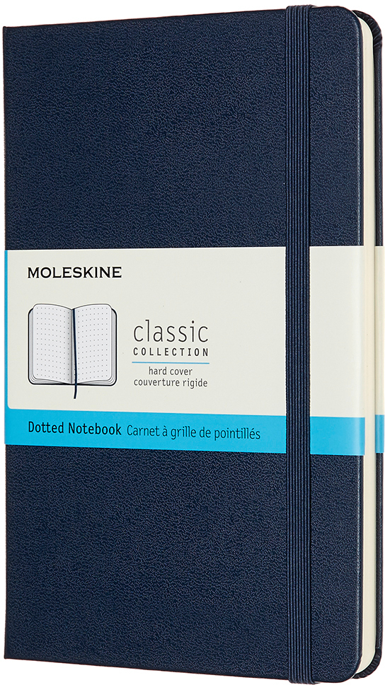 MOLESKINE Carnet Medium HC 18,2x11,8cm 626697 pointé, saphire, 208 pages