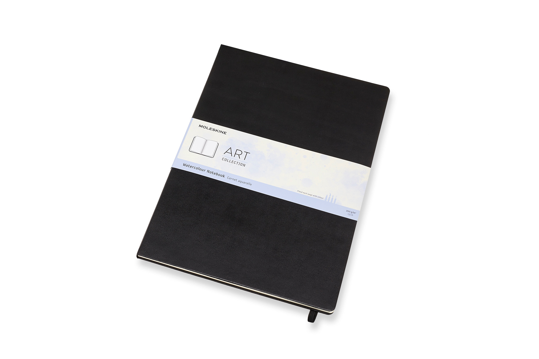 MOLESKINE Carnet aquarelle HC A3 626765 noir, 60 pages