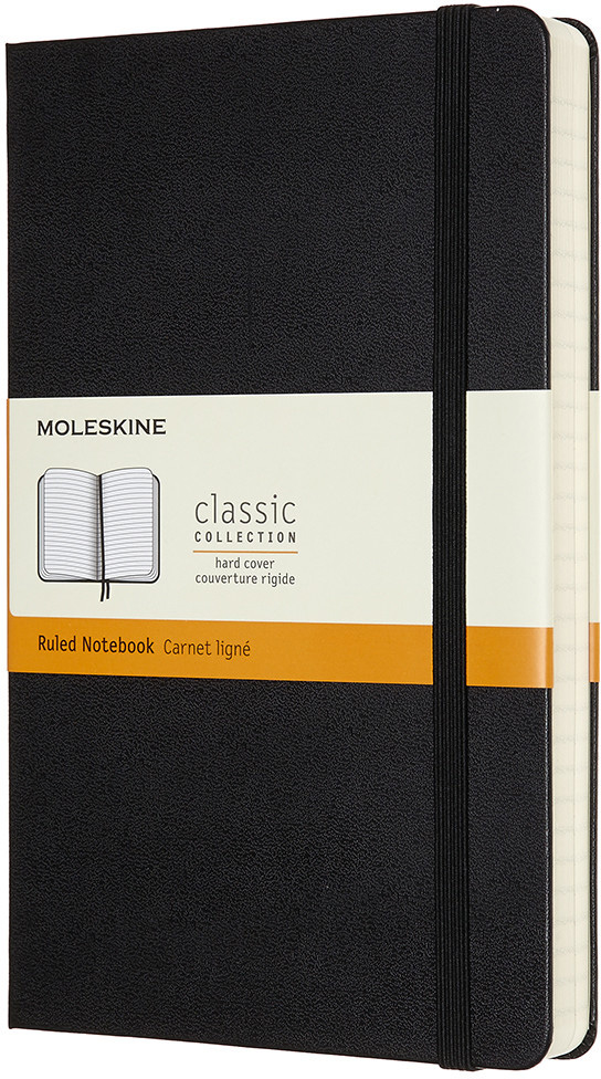 MOLESKINE Carnet HC L/A5 628004 lingé, noir, 240 pages lingé, noir, 240 pages