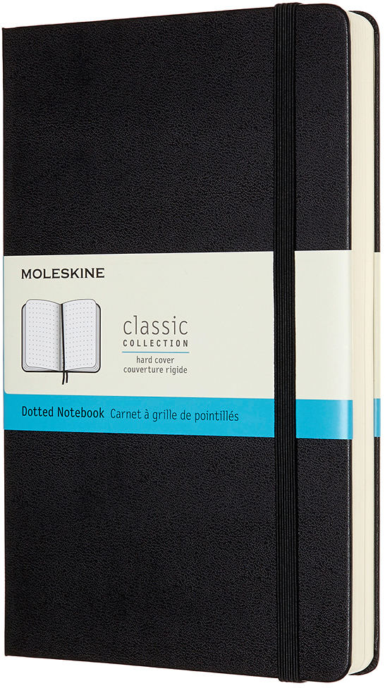 MOLESKINE Carnet HC L/A5 628035 pointé, noir, 400 pages