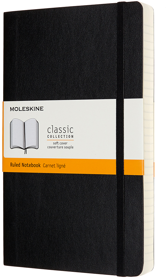 MOLESKINE Carnet SC L/A5 628042 lingé, noir, 400 pages