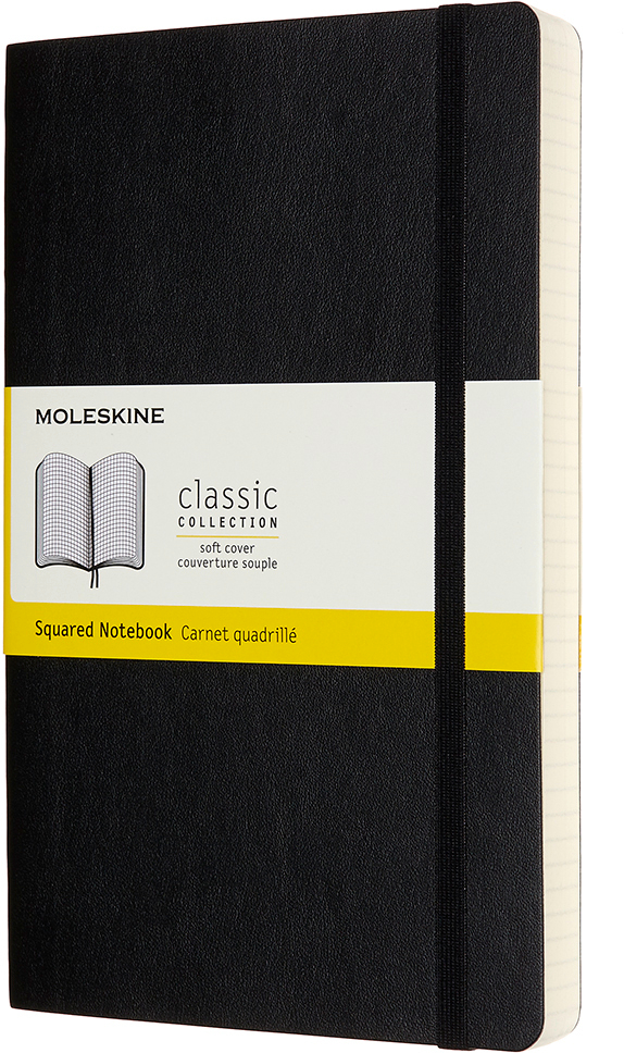 MOLESKINE Carnet SC L/A5 628059 quadrillé, noir, 400 pages
