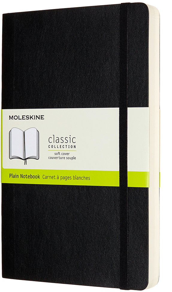 MOLESKINE Carnet SC L/A5 628066 en blanc, noir, 400 pages en blanc, noir, 400 pages
