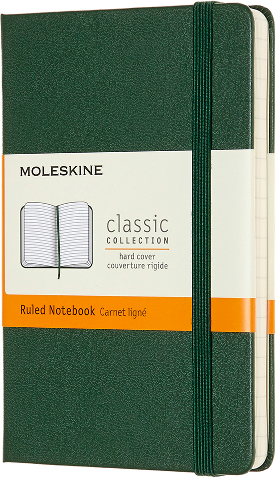 MOLESKINE Carnet HC P/A6 629025 lingé, vert, 192 pages lingé, vert, 192 pages