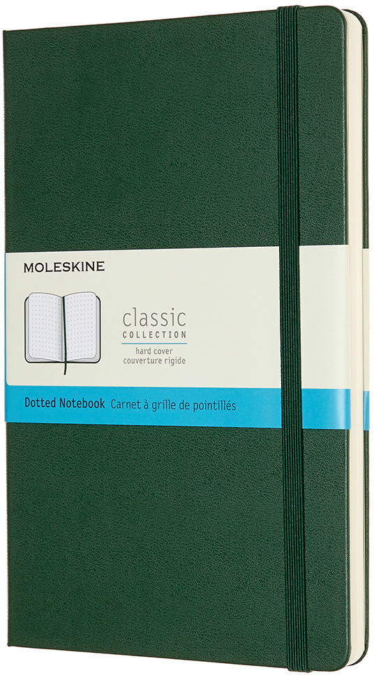 MOLESKINE Carnet HC L/A5 629094 pointé, vert, 240 pages