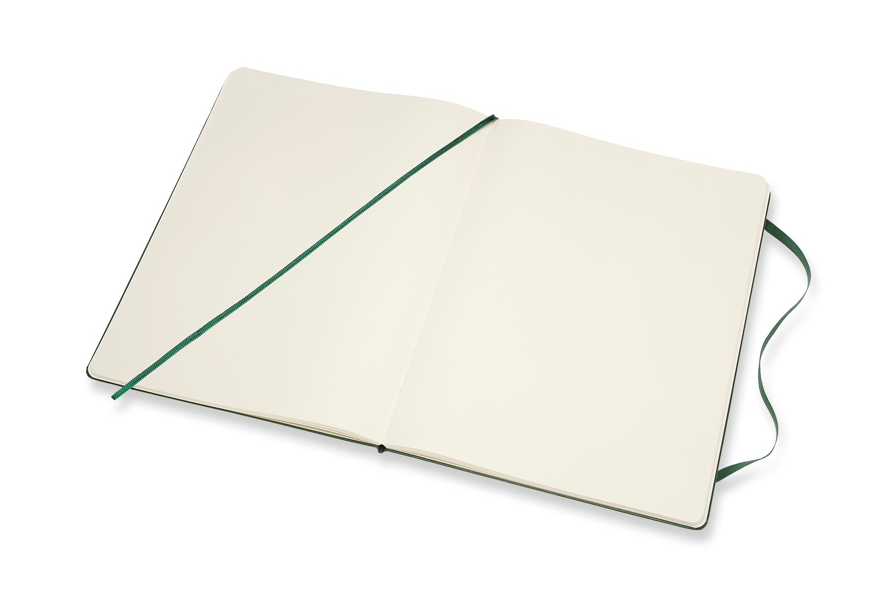 MOLESKINE Carnet XL HC 25x19cm 629117 en blanc, vert, 192 pages