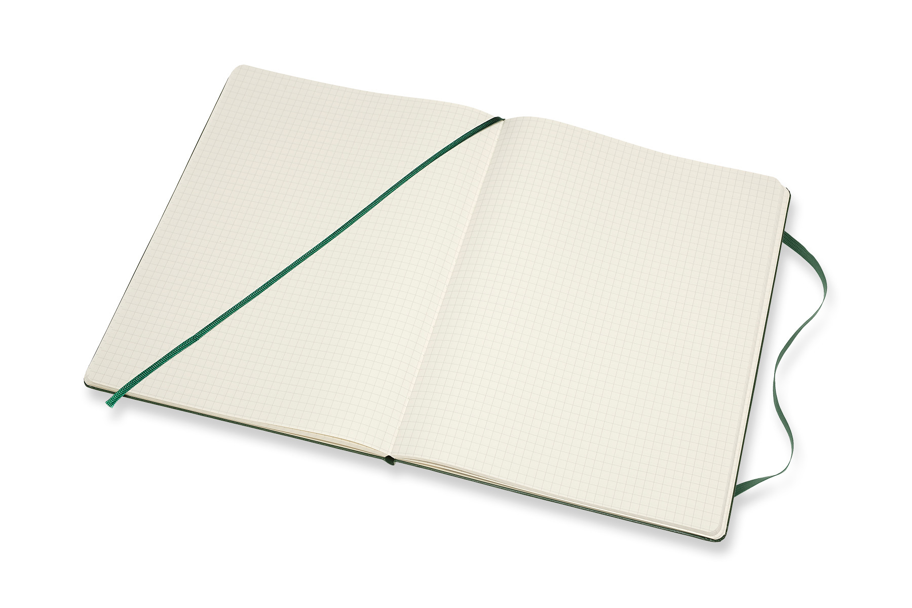 MOLESKINE Carnet XL HC 25x19cm 629124 quadrillé, vert, 192 pages