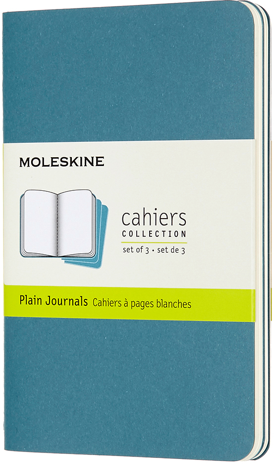 MOLESKINE Carnet carton 3x P/A6 629612 en blanc,vivid bleu, 64 pages en blanc,vivid bleu, 64 pages