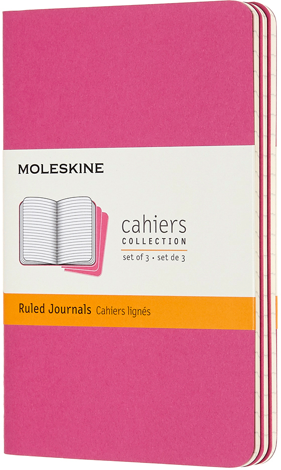 MOLESKINE Carnet carton 3x P/A6 629643 lingé, pink, 64 pages lingé, pink, 64 pages