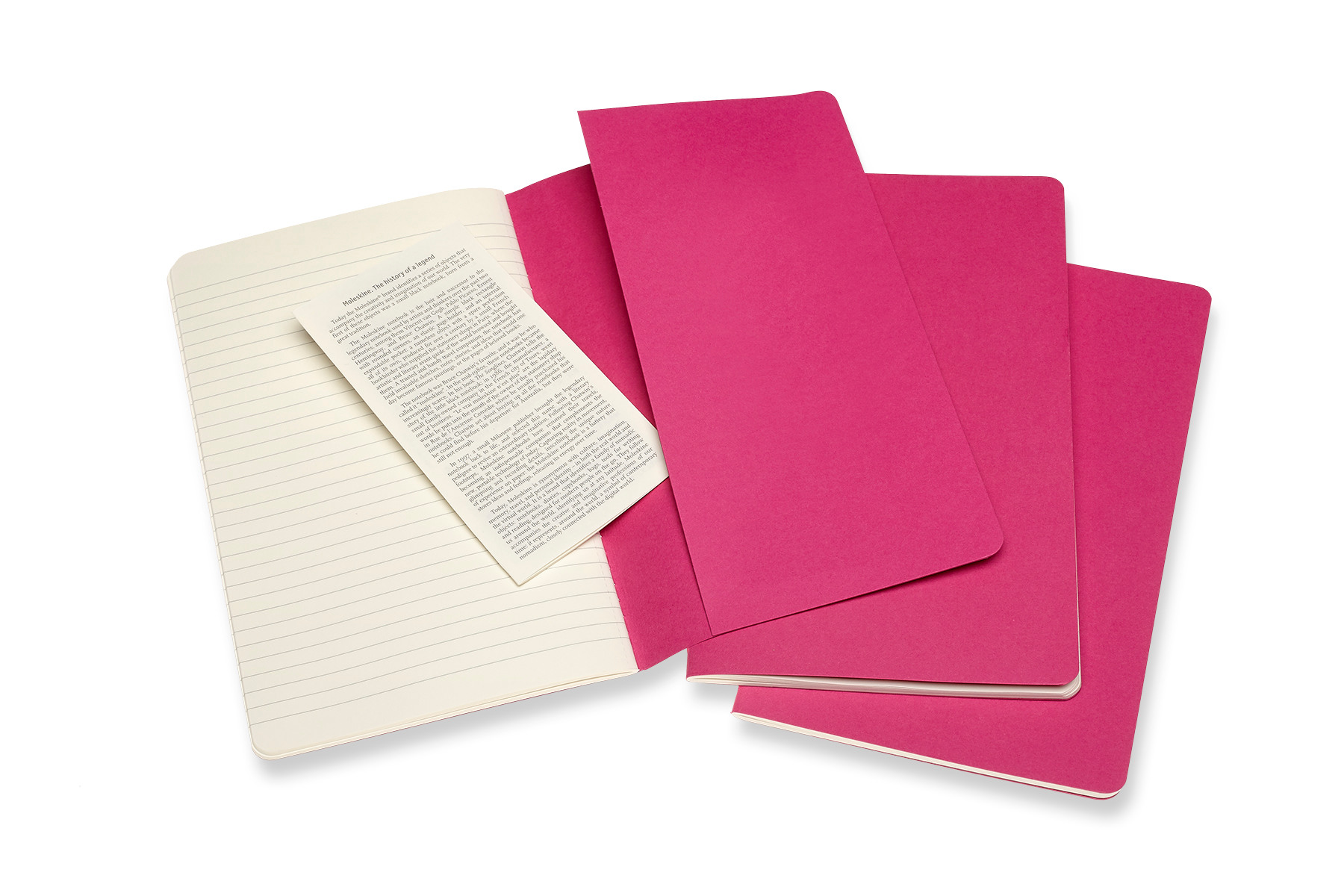 MOLESKINE Carnet carton 3x L/A5 629650 lingé, pink, 80 pages