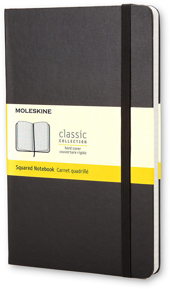 MOLESKINE Carnet Classic A6 701023 quadrillé noir quadrillé noir