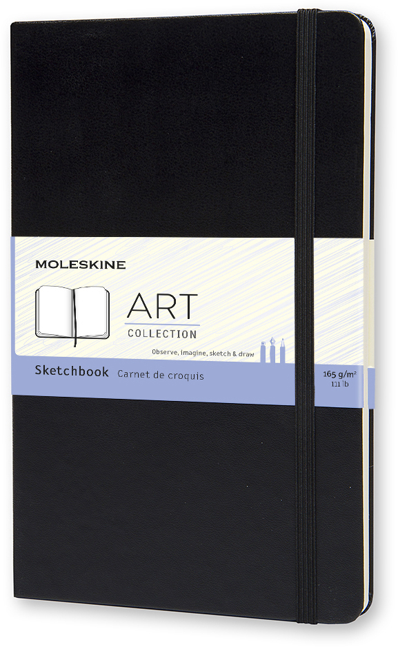 MOLESKINE Sketchblock A5 701153 en blanc noir