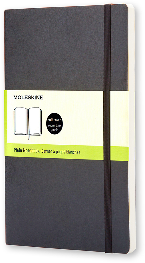 MOLESKINE Carnet Soft A6 714-8 en blanc noir
