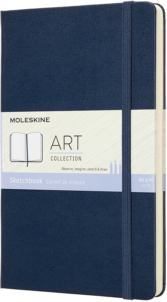 MOLESKINE Sketch Book L/A5 715611 165g, HC, Saphir 165g, HC, Saphir
