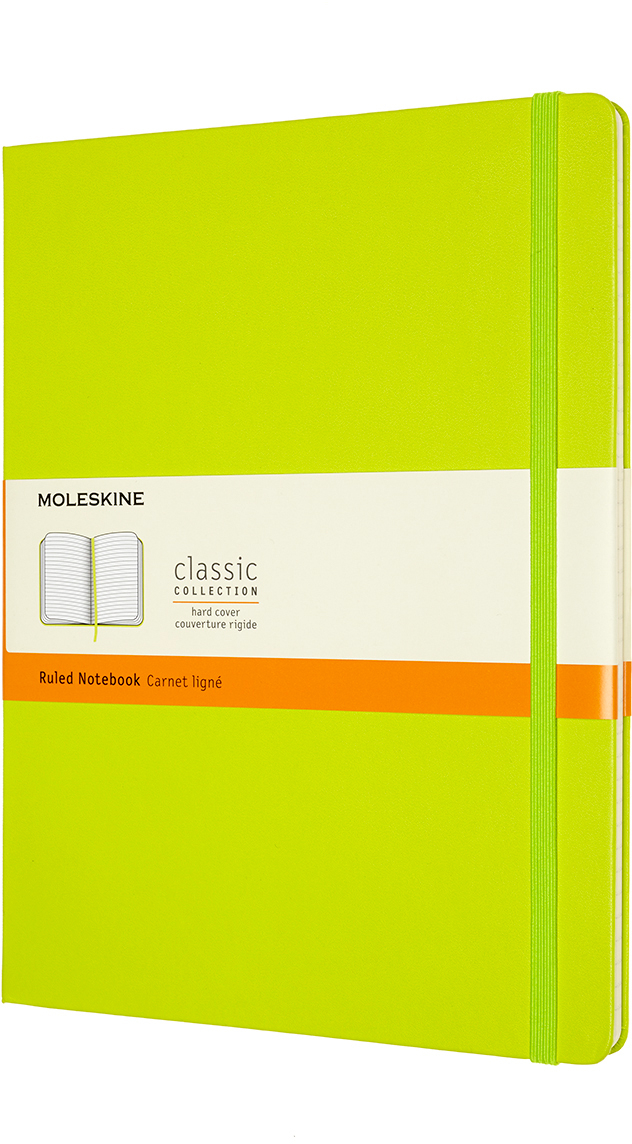 MOLESKINE Carnet HC XL 850895 ligné,lime,192 p.