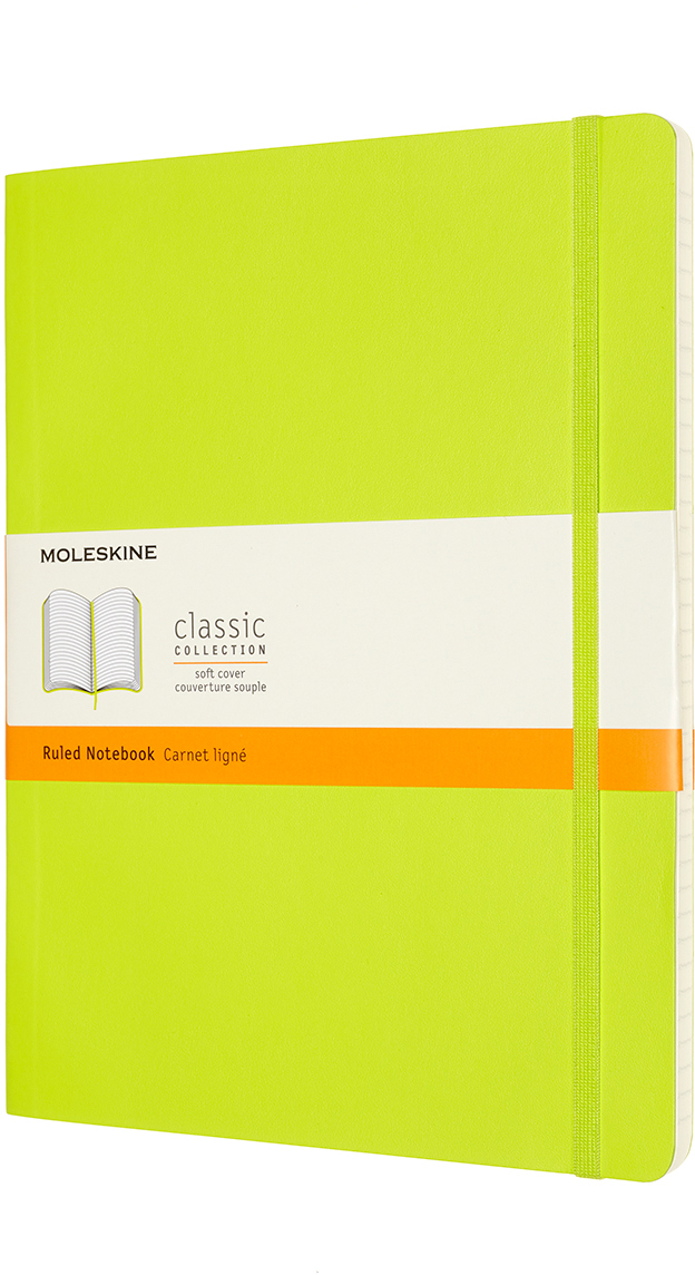 MOLESKINE Carnet HC XL 851014 ligné,lime,192 p.
